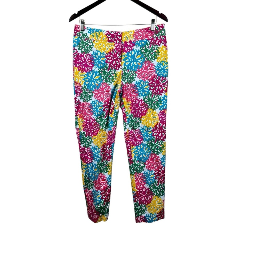 Pappagallo WOMENS SIZE 8 Bright Summer Tropical Floral Print Ankle Pants‎